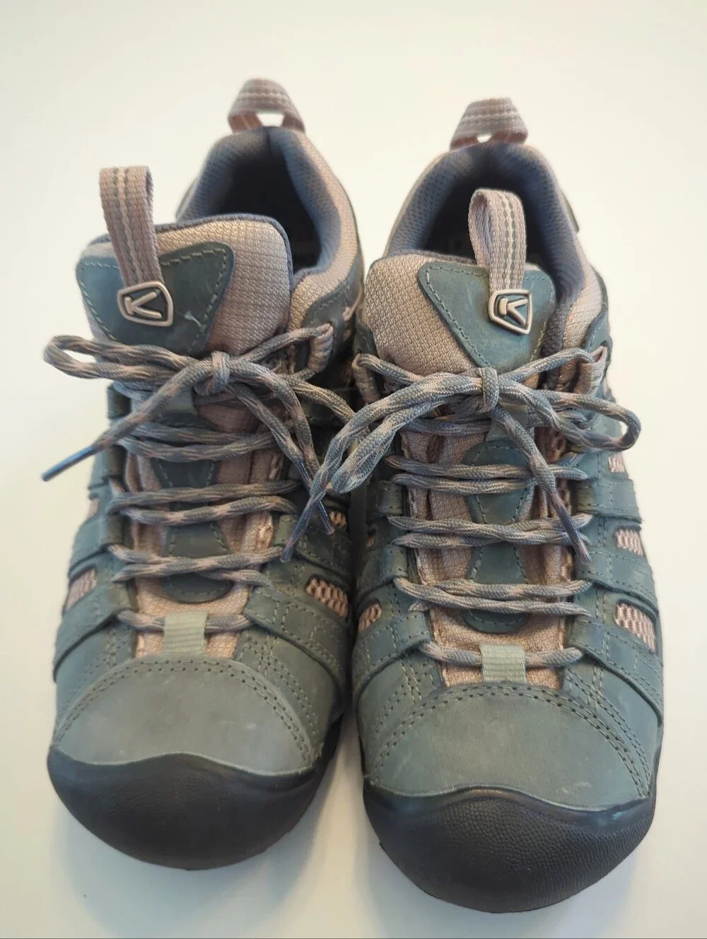 Keen Voyageur Water Resistant Hiking Shoes Size 7.5 Drizzle Fawn 1027369 EUC